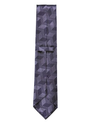 Purple & Lilac Chevron Silk Tie