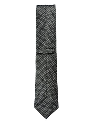 Charcoal Hatch Silk Tie
