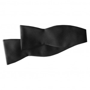 Black Silk Self-Tie Bowtie