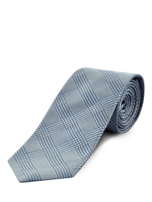 Blue Glen Plaid Silk Tie