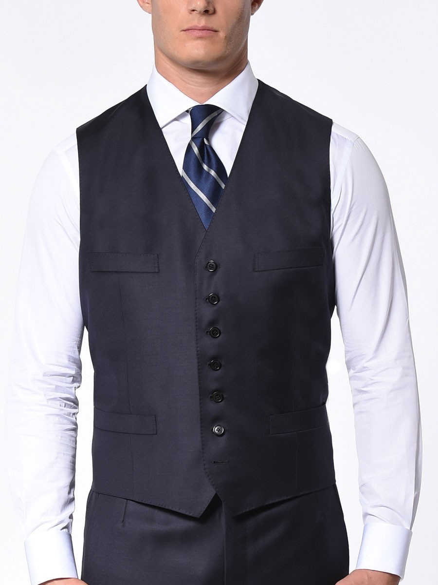 NAVY TWILL CLASSIC 7-BUTTON VEST