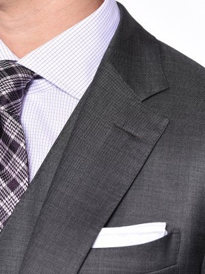 Medium Grey Pick & Pick Classic Bespoke Suit