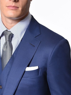 Royal Blue Super 150's Two-Button Bespoke Suit