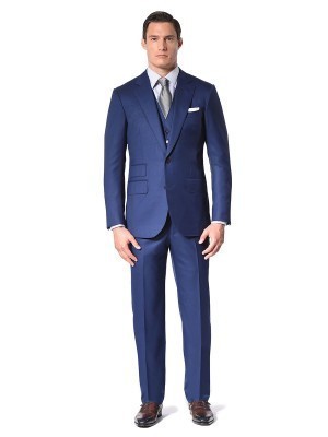 Royal Blue Super 110's Two-Button Bespoke Suit