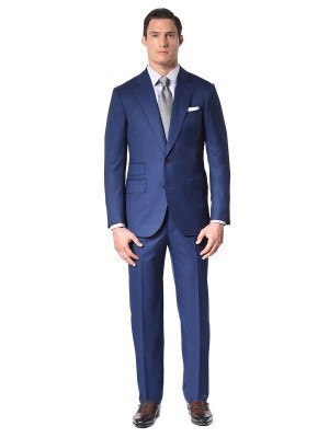 Royal Blue Super 110's Two-Button Bespoke Suit