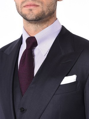Navy Blue Signature Two-Button Bespoke Suit