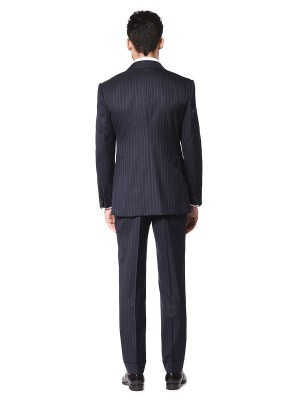 Navy Twill Stripe Signature Bespoke Suit
