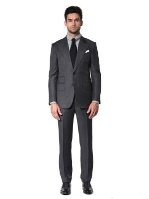 Medium Grey Pick & Pick Signature Bespoke Suit