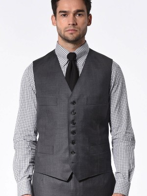 Medium Grey Pick & Pick Signature Bespoke Suit