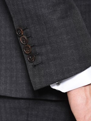 Charcoal Gun Check Signature Bespoke Suit