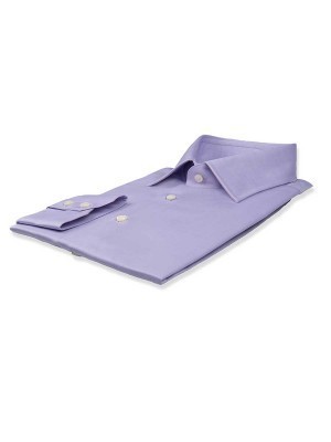 Ice Lavender Poplin Traditional Collar Shirt