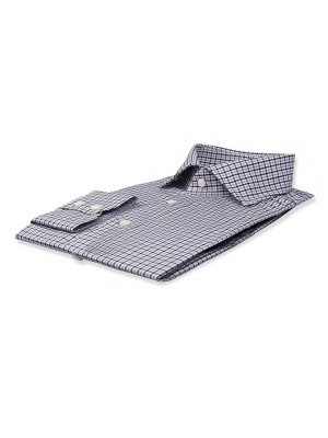 Charcoal & Tattersall Spread Collar Shirt