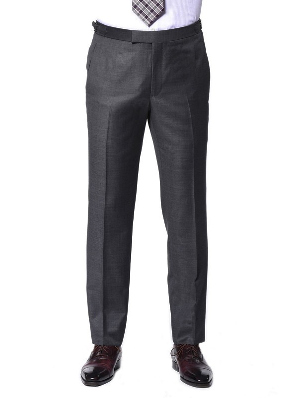 Grey Pick & Pick Classic Bespoke Trouser