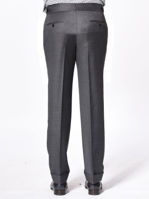 Medium Grey Pick & Pick Signature Bespoke Trouser