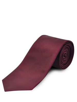 Wine Fine Twill Solid Silk Tie