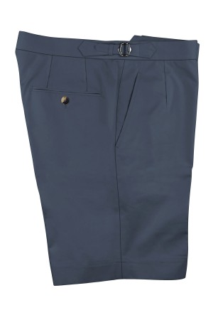 Marine Blue Cotton Shorts