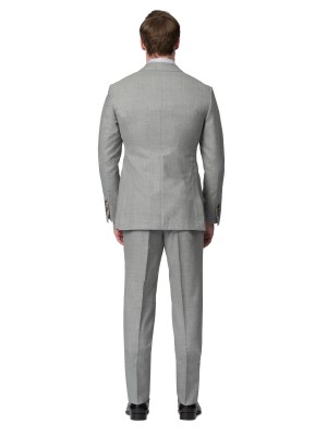 MTM Light Grey Sharkskin Suit