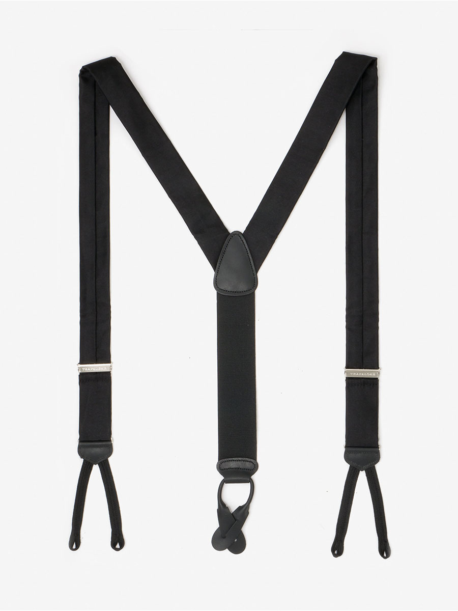 Formal Kington Black Suspenders