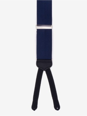 Formal Navy Herringbone Suspenders
