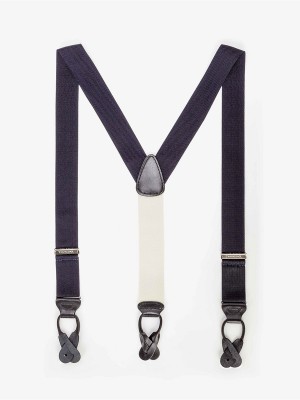 XL Hudson Navy Suspenders