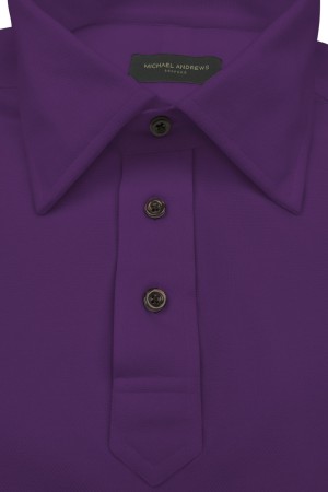 Purple Pique Polo Shirt