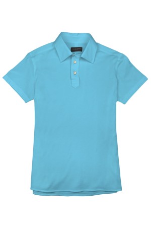 Maya Blue Pique Polo Shirt