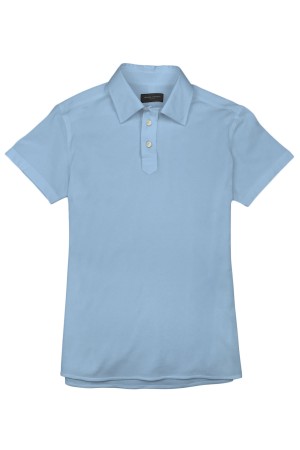 Carolina Blue Pique Short Sleeve Polo Shirt