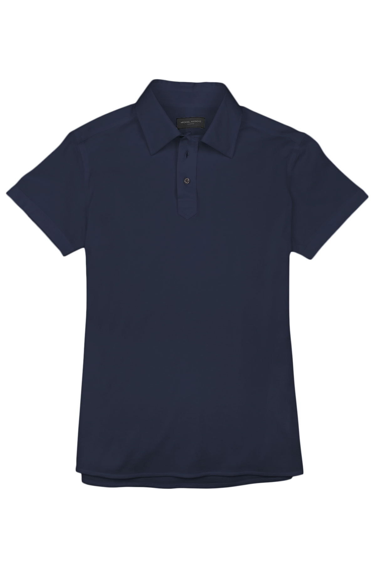 Navy Blue Pique Polo Shirt