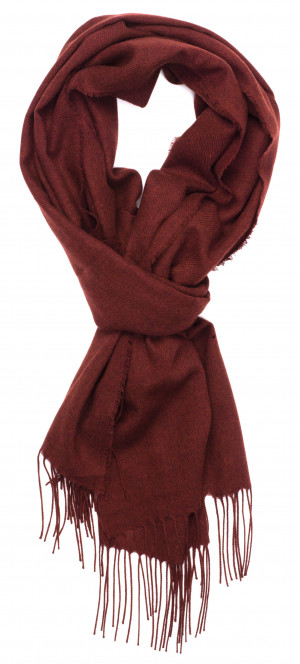 Red Grouse Solid Lightweight Cashmere Scarf