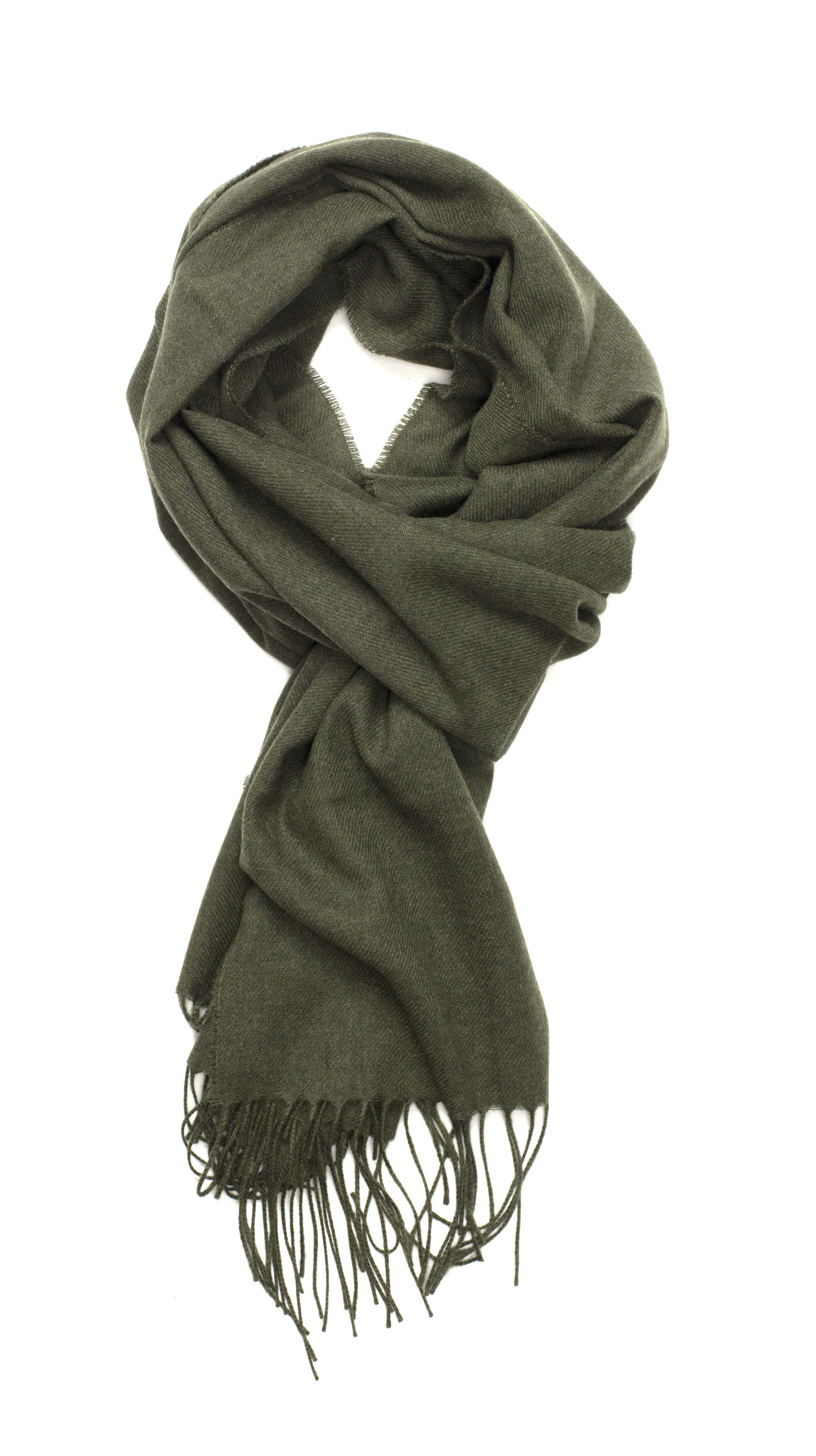Loden Solid Lightweight Cashmere Scarf