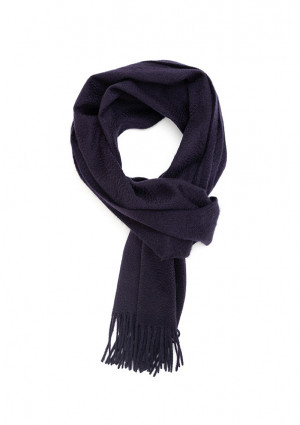 New Blue Solid Wide Cashmere Scarf