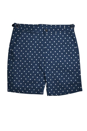 Navy/White Polka Dots Swim Shorts