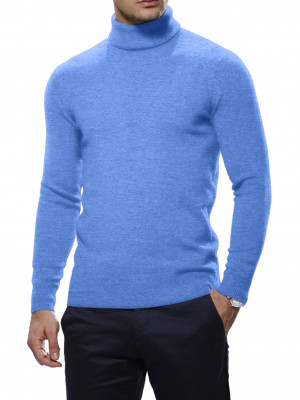 Sky Cashmere Turtle Neck Sweater