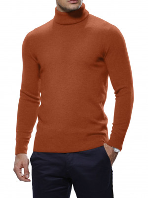 Red Cashmere Turtle Neck Sweater