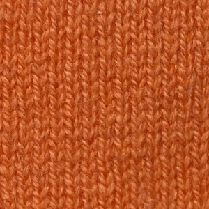 Orange Cashmere V-Neck Sweater