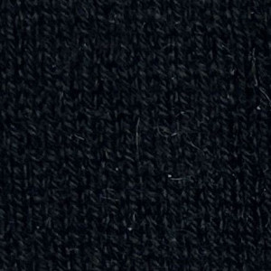 Black Silk Cashmere Long-Sleeve 3-Button Polo