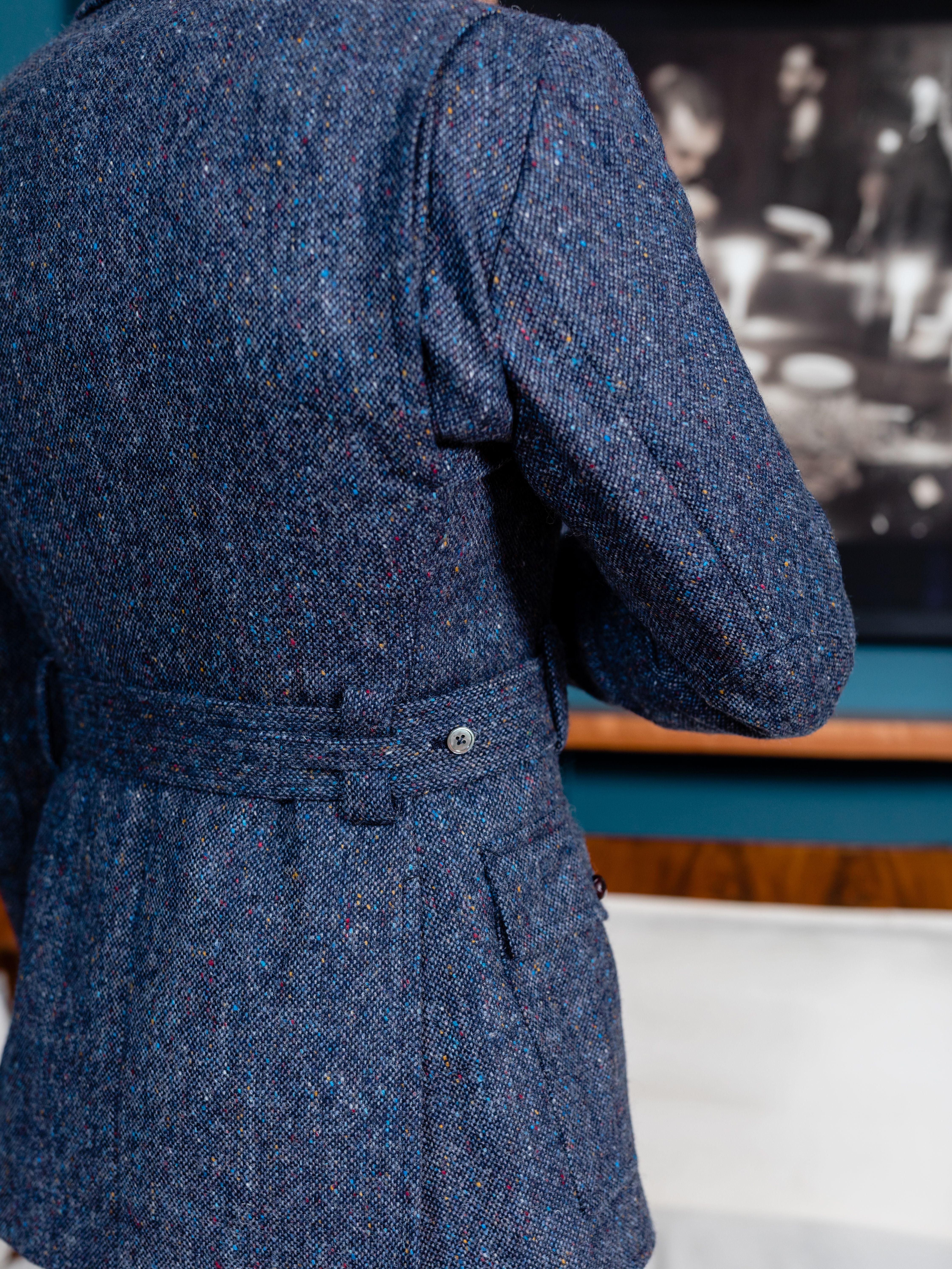 Blue Donegal Tweed 