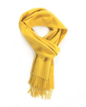 Yellow Classic Cashmere Scarf