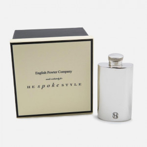 English Pewter Company x He Spoke Style 2 oz. Flask