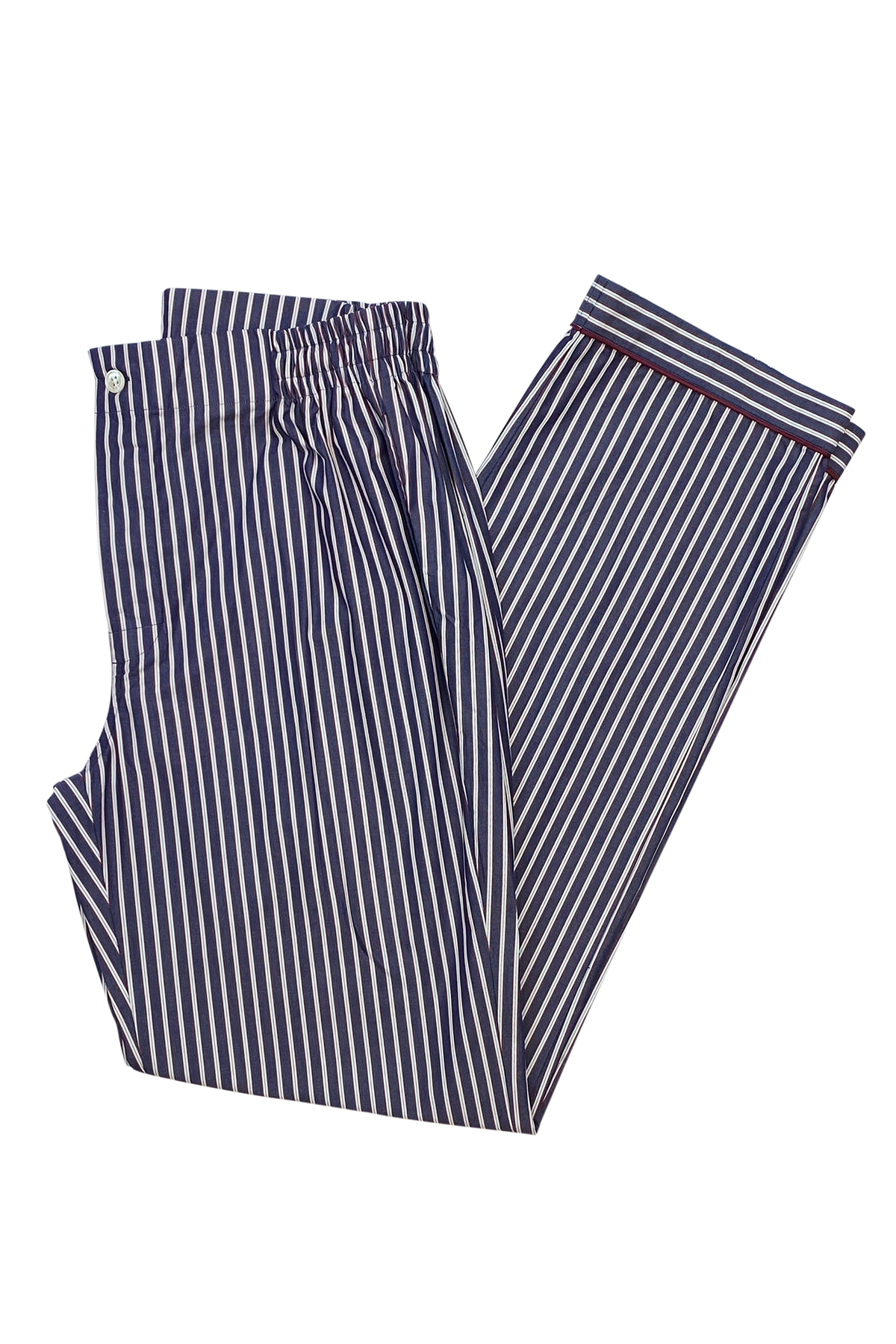 Red & Dark Blue Stripe Pajama Pants
