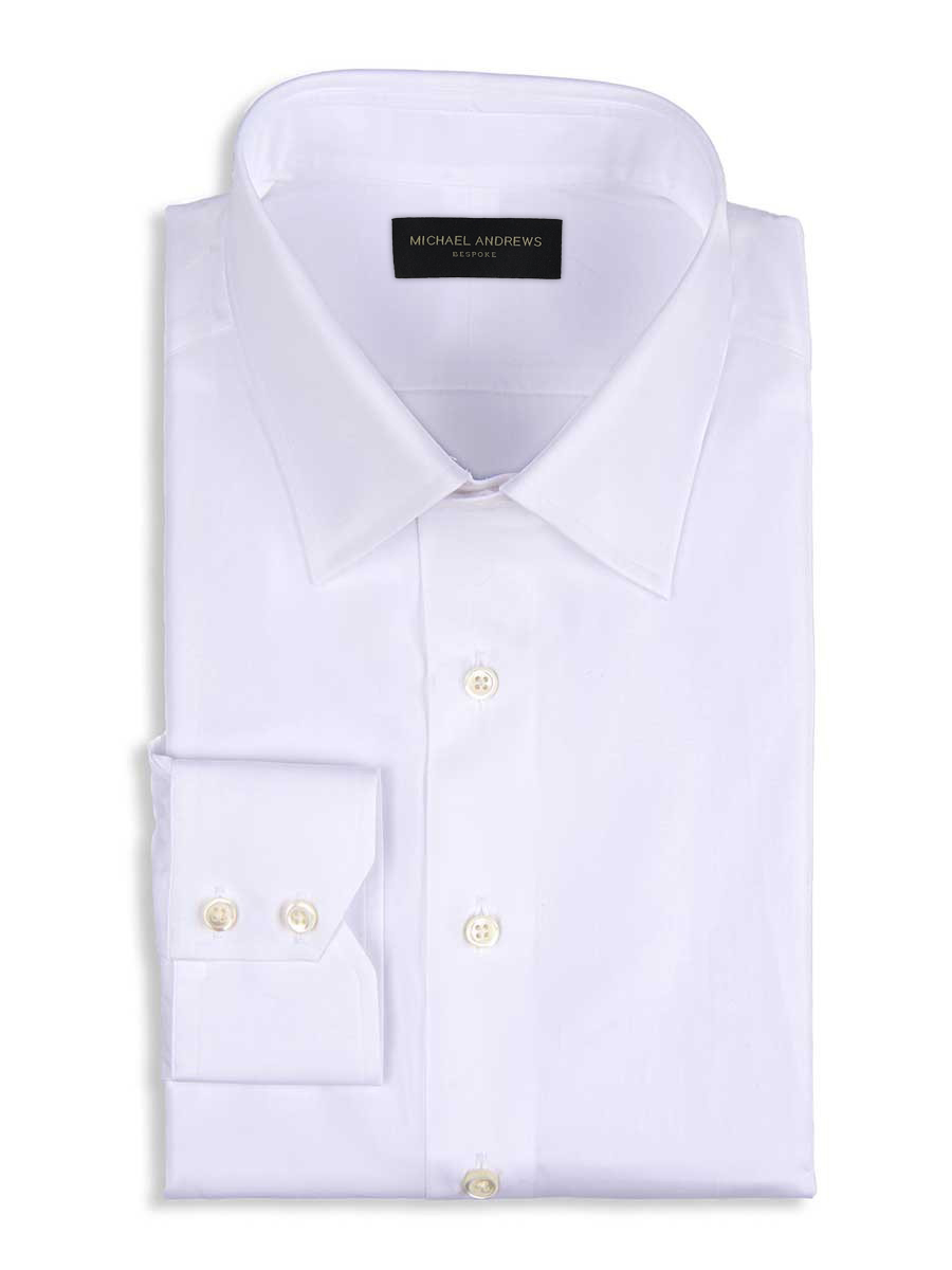 White Poplin Classic Collar Shirt