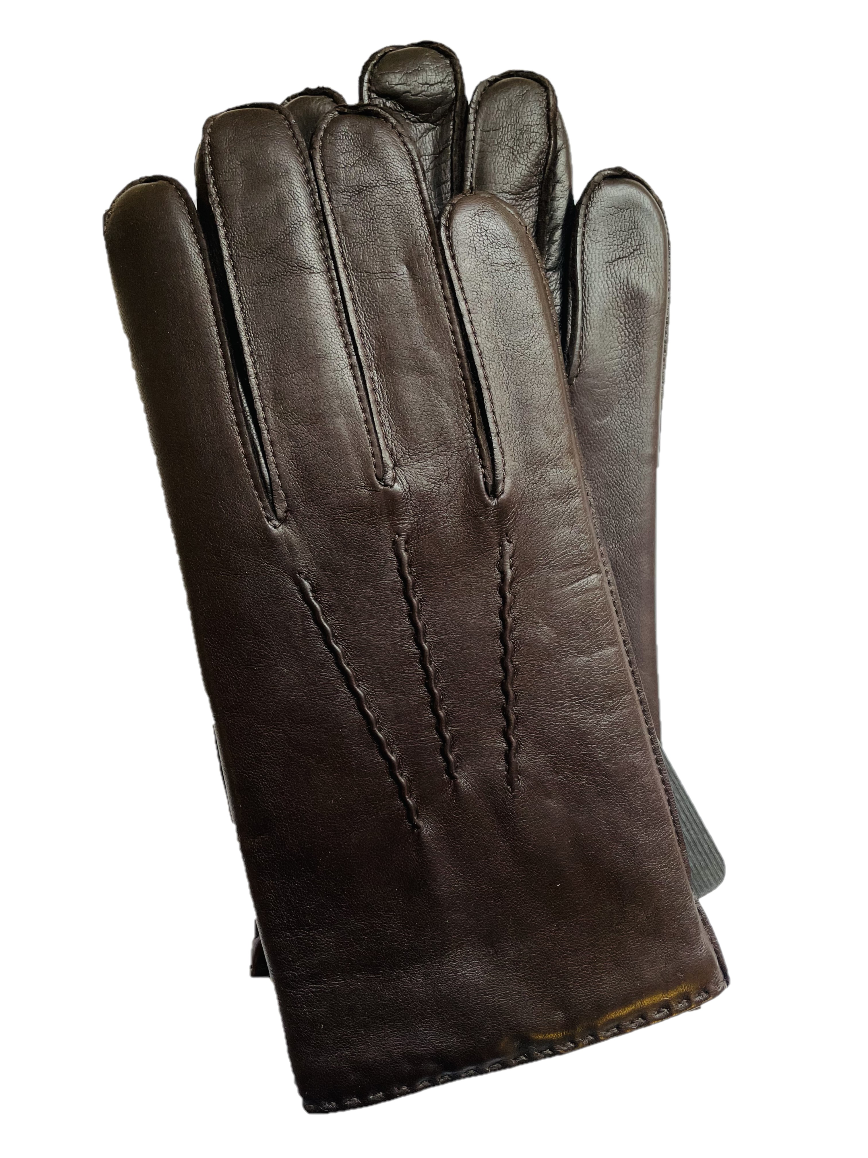 Handsewn Lambskin Brown Dress Gloves