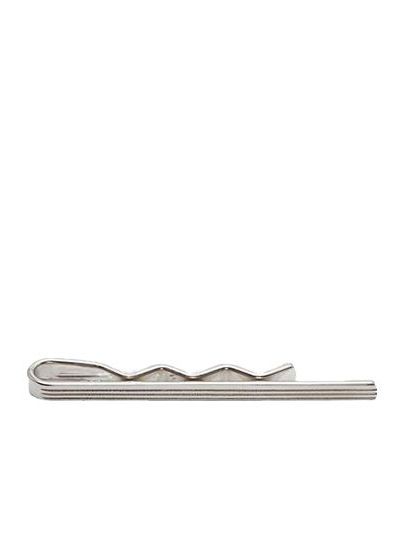 Etched Silver Tie Bar