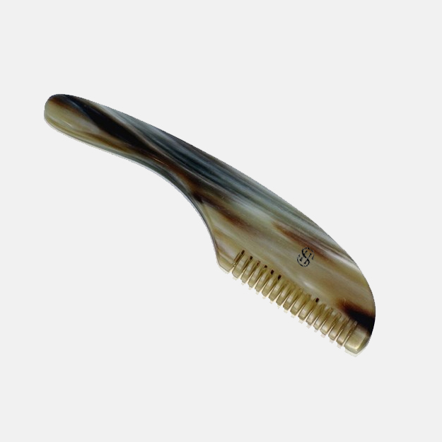 Oxhorn Moustache Comb with Handle