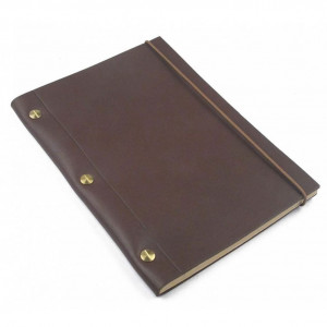 Peru Brown La Compagnie du Kraft Smooth Leather Notebook