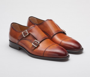 Palermo Monkstrap in Brown Deco Marble