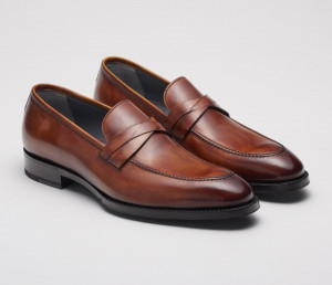 Siena Loafer in Giallo Okra Burnished Brown