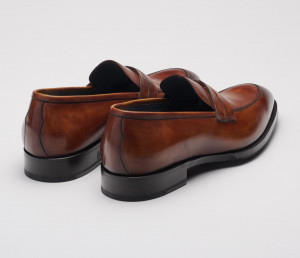 Siena Loafer in Giallo Okra Burnished Brown
