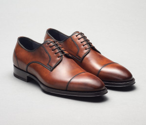 Monza Oxford in Burnished Marmo Brown