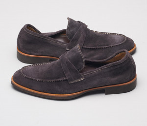Corsica Suede Loafer in Lavagna Grey